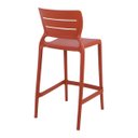 Ver imagem 5 de Banqueta Alta para Cozinha Tramontina Amélia Terracota em Polipropileno com Proteção Antimicrobiana