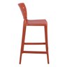 Banqueta Alta para Cozinha Tramontina Amélia Terracota em Polipropileno com Proteção Antimicrobiana - 4
