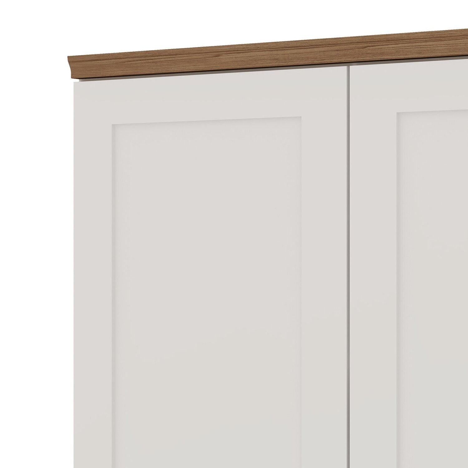 Cozinha Modulada Compacta 4 Peças com Armário Aéreo 2 Portas Vidro 100% Mdf com Tampo - 5