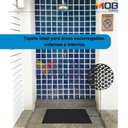 Ver imagem 2 de Tapete para Box Banheiro Ducha Grid 5mm 60x80 Antiderrapante Desenho do Tecidido:vazado; Cor:preto