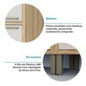 Paneleiro Simples com 2 Portas 100% Mdf Vicenza Espresso Móveis - 7