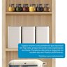 Paneleiro Simples com 2 Portas 100% Mdf Vicenza Espresso Móveis - 6