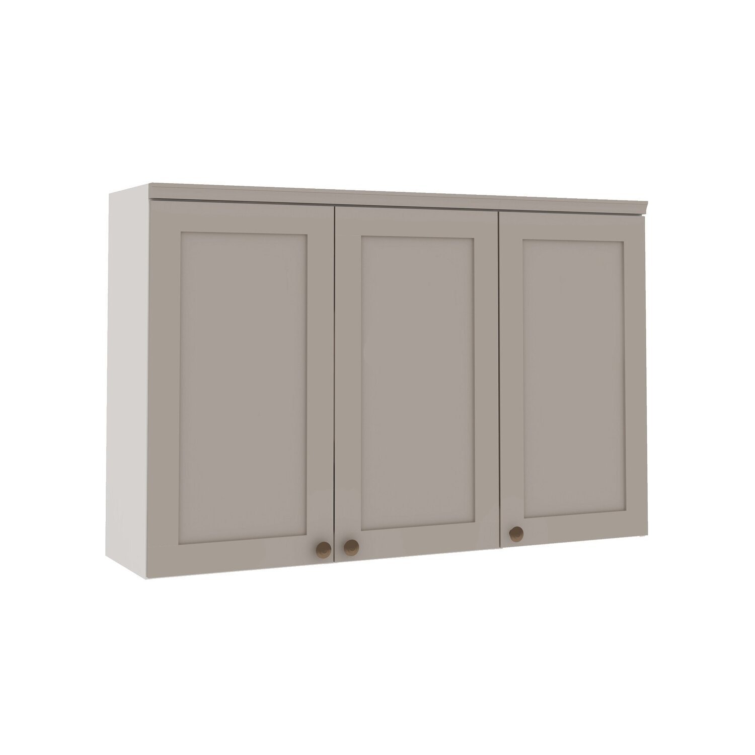 Cozinha Modulada Compacta 4 Peças com Armário Aéreo 2 Portas Vidro 100% Mdf com Tampo Impermeável - 8