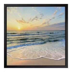 Quadro 50cm X 50cm Paisagem Praia e Mar Tropical Artes