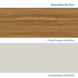 Paneleiro Torre Quente com 2 Portas 2 Gavetas e Espaço Micro-ondas 100% MDF Vicenza Espresso Móveis - 10