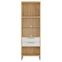 Ver imagem 5 de Paneleiro Torre Quente com 2 Portas 2 Gavetas e Espaço Micro-Ondas 100% MDF Vicenza Espresso Móveis