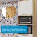 Ver imagem 7 de Paneleiro Torre Quente com 2 Portas 2 Gavetas e Espaço Micro-ondas 100% MDF Vicenza Espresso Móveis