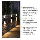 Ver imagem 6 de Kit 20 Arandela Led Efeito 2 Fachos Duplo 3w 3000k Opus - Preto