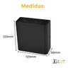 Kit 20 Arandela Led Efeito 2 Fachos Duplo 3w 3000k Opus - Preto - 5