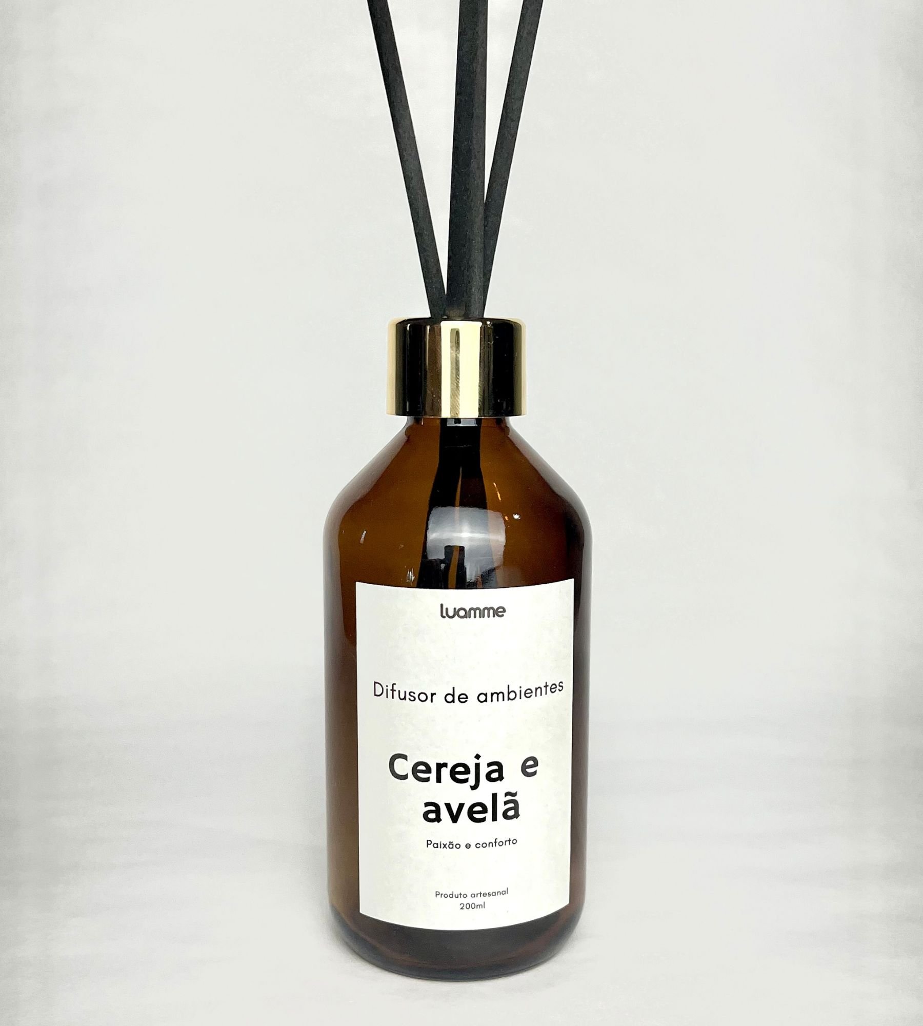 Difusor de Ambientes Cereja e Avelã 200ml Vidro