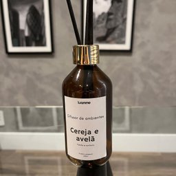 Difusor de Ambientes Cereja e Avelã 200ml Vidro - 3
