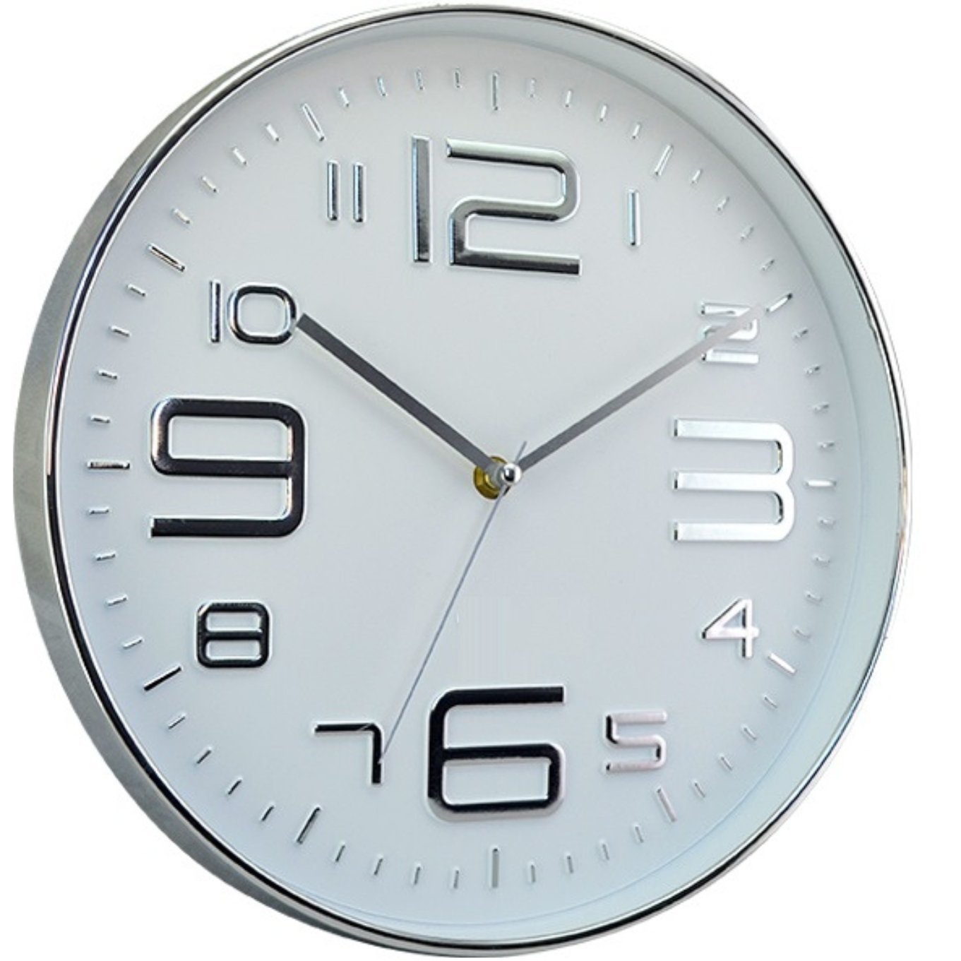 Relógio de Parede 30cm Branco