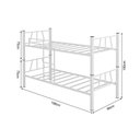 Ver imagem 4 de Beliche Solteiro em Aço Reforçada com Escada Lateral Ideal para Otimizar Espaço - Branca