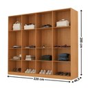 Ver imagem 3 de Guarda Roupa Casal Atacama Mdf 8 Portas e 12 Prateleiras Moderna Mobília