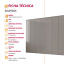 Ver imagem 7 de Guarda Roupa Casal Atacama Mdf 8 Portas e 12 Prateleiras Moderna Mobília