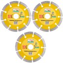 Ver imagem 1 de Kit 03 Discos Prando Segmentado 110 Mm X 20 Mm Mármore