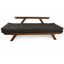 Ver imagem 4 de Sofá Japão Futon Sarja Impermeável Chumbo Madeira Imbuia