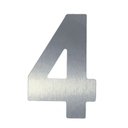 Ver imagem 1 de Número 4 em Acm Aço Escovado 125mm - 400-4 - Numeral