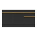 Ver imagem 5 de Balcão Cozinha com Rodapé Gabinete Pia 150 cm 3 Portas 1 Gaveta Veneza GB Multimóveis MP2115