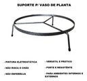 Ver imagem 2 de Suporte Rasteiro P/ Vaso de Planta de Chão 22cm X 8cm
