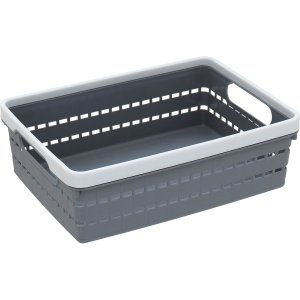 Caixa Organizadora Plástico 7x16x23cm Cinza