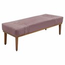 Ver imagem 6 de Kit Cabeceira e Calçadeira Recamier Queen 1,60m Lilás -