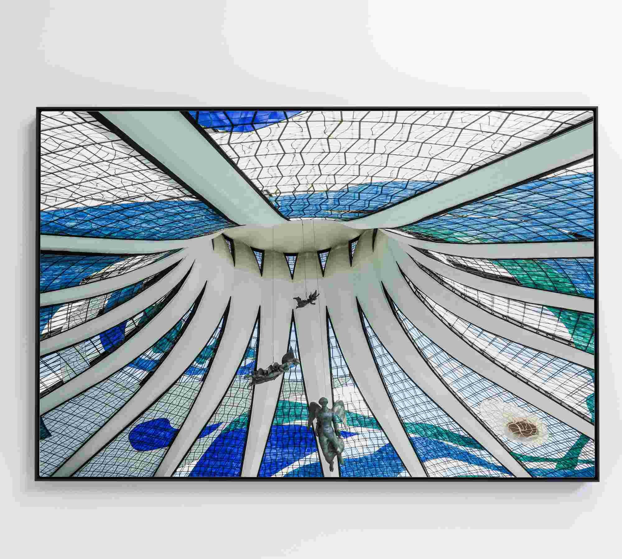 Quadro Catedral de Brasília - 120x80 cm - Adesivo fotográfico - 8