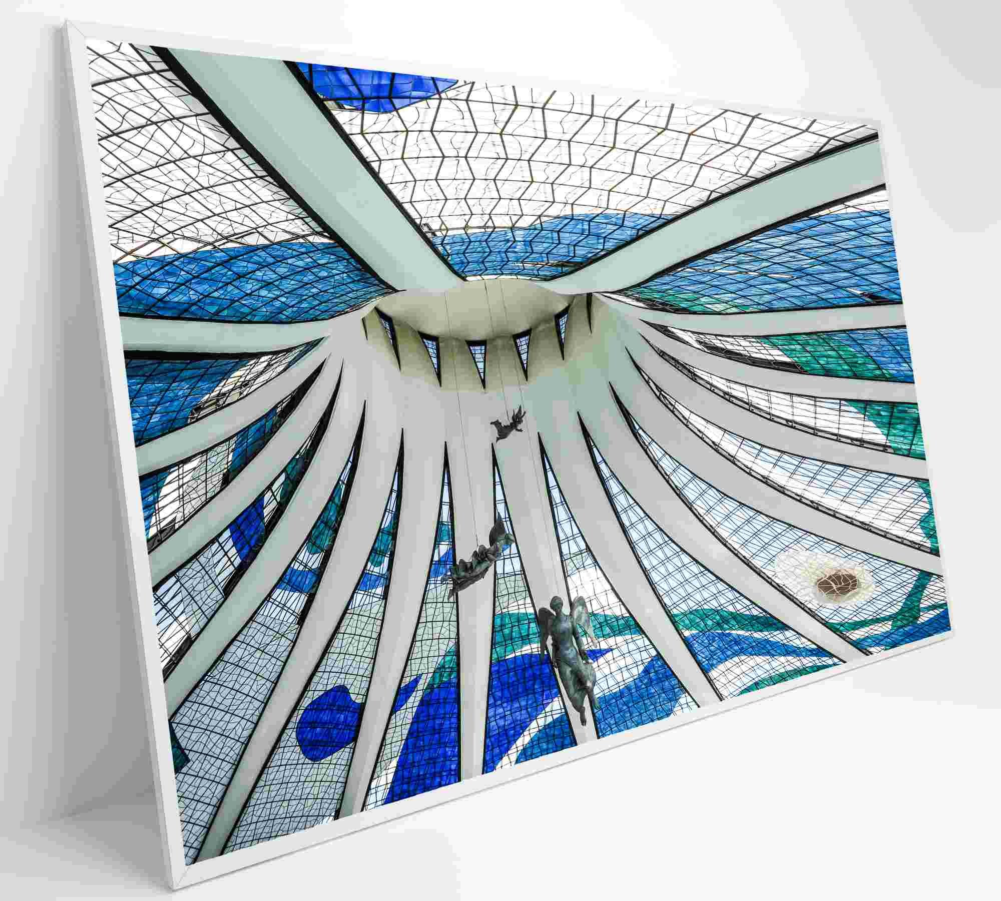 Quadro Catedral de Brasília - 120x80 cm - Adesivo fotográfico