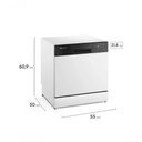 Ver imagem 4 de Lava-louça Electrolux 8 Serviços Branca com Programa Lava e Seca 50' Lb08e Branco 110v