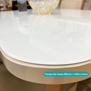 Ver imagem 3 de Mesa de Jantar 6 Lugares Retangular 1,59m 1601 Carraro Off White com Gelo