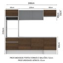 Ver mais imagens de Cozinha Topazio com Armário Balcão Tampo Rustic Madesa