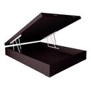 Ver imagem 2 de Cama Box Baú Casal Sintético Marrom 138x188