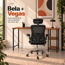 Ver imagem 4 de Conjunto de Escritório Mesa Bela e Cadeira Diretor Vegas Preto