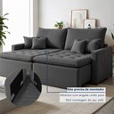 Ver imagem 7 de Sofá Retrátil 2 Lugares 200 Cm Chicago 