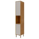 Ver imagem 3 de Torre Nicho 2 Portas 37 cm Brilhante Celeste Bege/Cinamomo/Offwhite