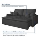 Ver mais imagens de Sofá Retrátil 3 Assentos Veludo Chicago 220cm Cinza