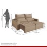 Sofá Retrátil e Reclinável 2 Lugares 200cm Califórnia - 9