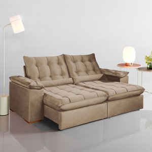 Sofá Retrátil e Reclinável 2 Lugares 200cm Dubai