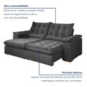 Ver imagem 4 de Sofá Retrátil e Reclinável 2 Lugares 200cm Dubai