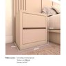 Cama Casal 2 Mesas C/ 2 Gavetas e Cabeceira sob Medida Mdf Cor:titânio - 6