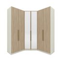 Ver imagem 2 de Guarda-Roupa Modulado de Canto com Espelho Seletto