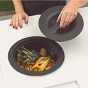 Ver imagem 3 de Lixeira Embutir Redonda Para Pia Cozinha 8 Lt Preta Metasul