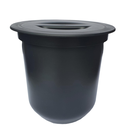 Ver imagem 2 de Lixeira Embutir Redonda Para Pia Cozinha 8 Lt Preta Metasul