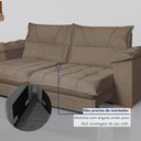 Ver imagem 4 de Sofá Retrátil e Reclinável 2 Lugares 200cm Italia