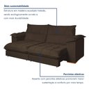 Ver imagem 4 de Sofá Retrátil e Reclinável 2 Lugares 200cm Italia