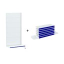 Ver imagem 1 de Gondola Parede 196 Amapa Flex Continua Branco 7 band PE Azul - Amapá