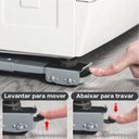 Ver imagem 3 de Base Suporte Rodinhas Geladeira Fogão Maquina Lavar Móveis
