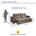 Ver imagem 3 de Sofá Retrátil e Reclinável 2 Lugares 200cm Vancouver