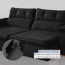 Ver imagem 7 de Sofá Retrátil e Reclinável 2 Lugares 200cm Vancouver