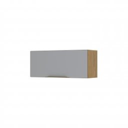 Armário Briz 1 Porta Basculhante 80 Cm B-221 Nature/cinza Henn - 1